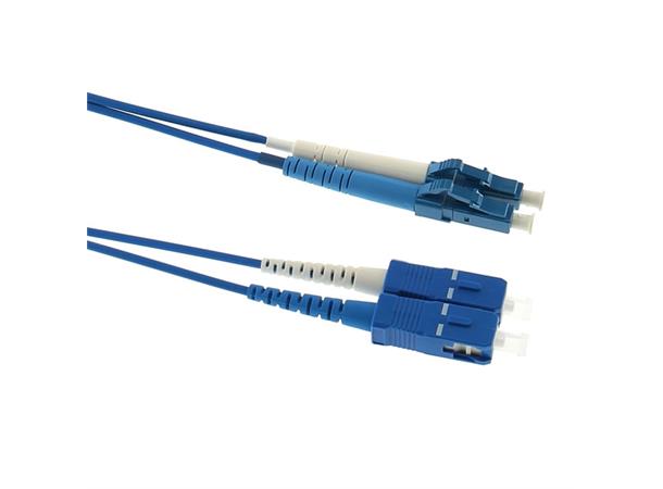 Fiberpatch LC-SC 10/125 G657A2 blå 10,0m LSZH FTTH